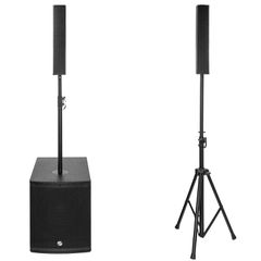 Αυτοενισχυόμενο Σύστημα Column PA με Sub 12", 800W Αποτελείται από 1x sub & 2x δορυφόρους