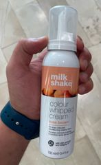 milk_shake Colour Whipped Cream Rose Brown 100 ml, No Rinse Coloured Conditioning Creamy Foam