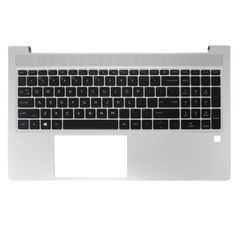 Πληκτρολόγιο - Laptop Keyboard Palmrest για HP Elitebook 650 G10 655 G10 817A2EA 85B30EA 8Q6Q2PA 9E991PT 876P0PA 9E990PT 93D72UC N45680-001 N45679-001 US Backlight Silver ( Κωδ.41580USPALMBL )