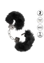 CalExotics Ultra Fluffy Furry Cuffs - Black-thumb-3