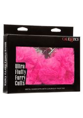 CalExotics Ultra Fluffy Furry Cuffs - Pink-thumb-1