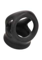 CalExotics Alpha Liquid Silicone Dual Cage & Ring - Black