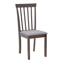 ΣΕΤ 2 TMX Καρέκλα Houston pakoworld rubberwood σε καρυδί απόχρωση 40x49x94εκ