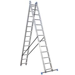 ΣΚΑΛΑ ΑΛΟΥΜΙΝΙΟΥ ΔΙΠΛΗ ΕΠΕΚΤΕΙΝΟΜΕΝΗ PROFESSIONAL 2x9 ΣΚΑΛΙΑ BULLE 631183