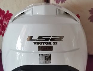 ΚΡΑΝΟΣ LS2 VECTOR II WHITE-thumb-1