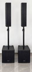 Σετ κολωνες με γουφερ 12 bluetooth 1200 watt rms αυτοενισχυομενες ΜΚ pro audio