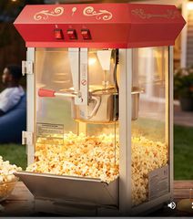 Popcorn μηχανη 800w κόκκινη σε Movie Theater Style