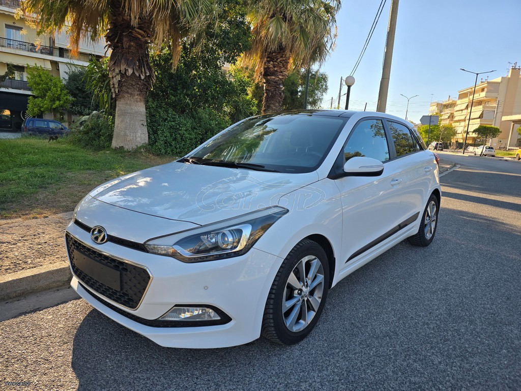 Hyundai i 20 2016 1.2 PREMIUM/ΗΛΙΟΡΟΦΗ/ΔΕΡΜΑ/ΟΘΟΝΗ/ΚΑΜΕΡΑ/ΘΕΡΜΕΝΟΜΕΝΑ/EURO6