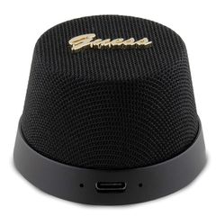 Guess Magnetic Script Metal Bluetooth speaker - black-thumb-1