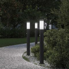 Φωτιστικά Κολωνάκια με Αισθητήρα 3 τεμάχια από Ανοξείδωτο Ατσάλι 80 εκ. IP44 4006032