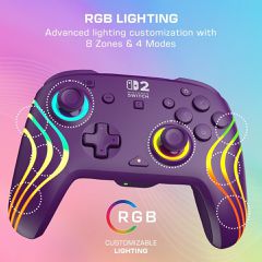 Turtle Beach - Wireless Controller - Afterglow Wave (Purple) / Nintendo Switch 2-thumb-2