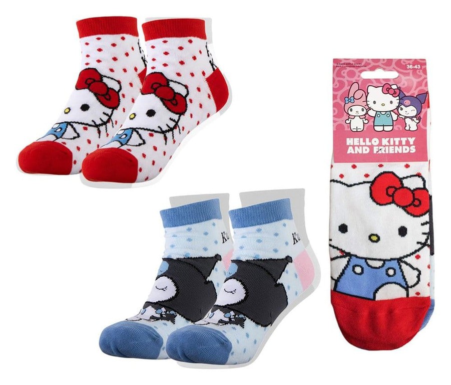 Sanrio Socks 2-Pack Hello Kitty Short 36-43