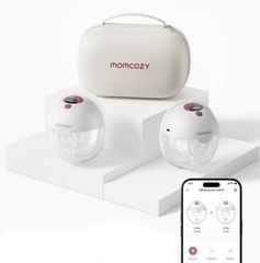 Momcozy M5 Breast pump with app control – Double set Red