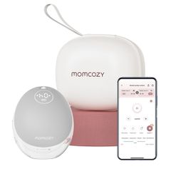 Momcozy M9 Breast pump with app control – Single set Gray-thumb-1