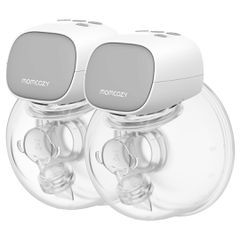 MOMCOZY S9 Pro – sacaleches portátil, gris, juego doble, 180 ml