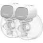MOMCOZY M9 – wireless hands-free breast pump, grey, double set