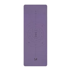 Wozinsky WNSP-NKP Exercise Mat 183 x 61 x 0.5 cm for yoga and gymnastics made of natural rubber - purple