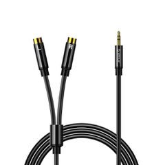 Orico AXRF audio cable mini jack 3.5 mm to 2x RCA female 5 m - black