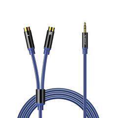 Orico AXRF audio cable mini jack 3.5 mm to 2x RCA female 2 m - blue