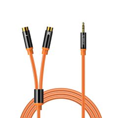 Orico AXRF audio cable mini jack 3.5 mm to 2x RCA female 3 m - orange