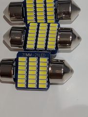 C5W LED Λαμπτήρας Πλαφονιέρας 31mm 12V Canbus 18 SMD 1800LM Ψυχρό Λευκό 6500K 3 Τεμάχιο