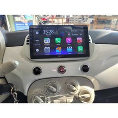 Οθόνη για Fiat 500 με GPS, Android και χειριστήρια τιμονιού, σαν καινούργιο
