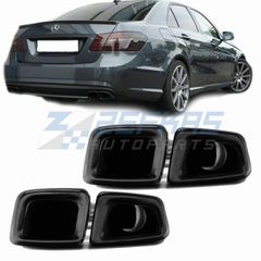 Απολήξεις εξάτμισης BLACK κατάλληλες για MERCEDES E-Class (W212) Sedan T-Modell (2009-2013) W164 W166 FACELIFT 2013-2016