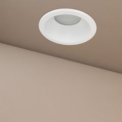 Χωνευτό Φωτιστικό Downlight Σποτ Μπάνιου για Λάμπα MR16 με Ντουί GU10 AC 220-240V Αδιάβροχο IP65 - Λευκό Ματ - Μ8.5 x Π8.5 x Υ4.4cm / Q7.5cm