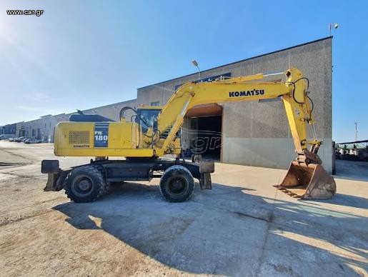 Εκσκαφέας Με Λάστιχα Komatsu 2011 PW 180+MONOBOOM +ARISTH ΚΑΤΑΣΤΑΣΗ