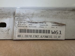 Γνήσια πλαϊνά μαρσπιέ BMW E92/E93 Alpine White III σετ-thumb-4
