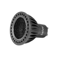 kelvo® KYRON DARK 36° KLV-103-0008 Σποτ GU10 MR16 με Honeycomb Anti-Glare Reflector LED 7W 770lm CRI (Ra) ≥ 90 36° AC 220-240V IP20 Θερμό Λευκό 2700K Dimmable - Bridgelux COB Chip - Γκρι Ανθρακί & Μαύ