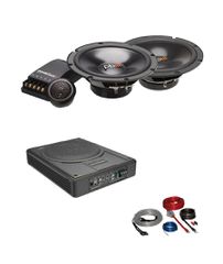 Powerbass Ολοκληρωμένο Πακέτο Ήχου με 2 Ηχεία S-60C 6.5" Subwoofer STA-10 10" και Κιτ Καλωδίωσης (Σετ)