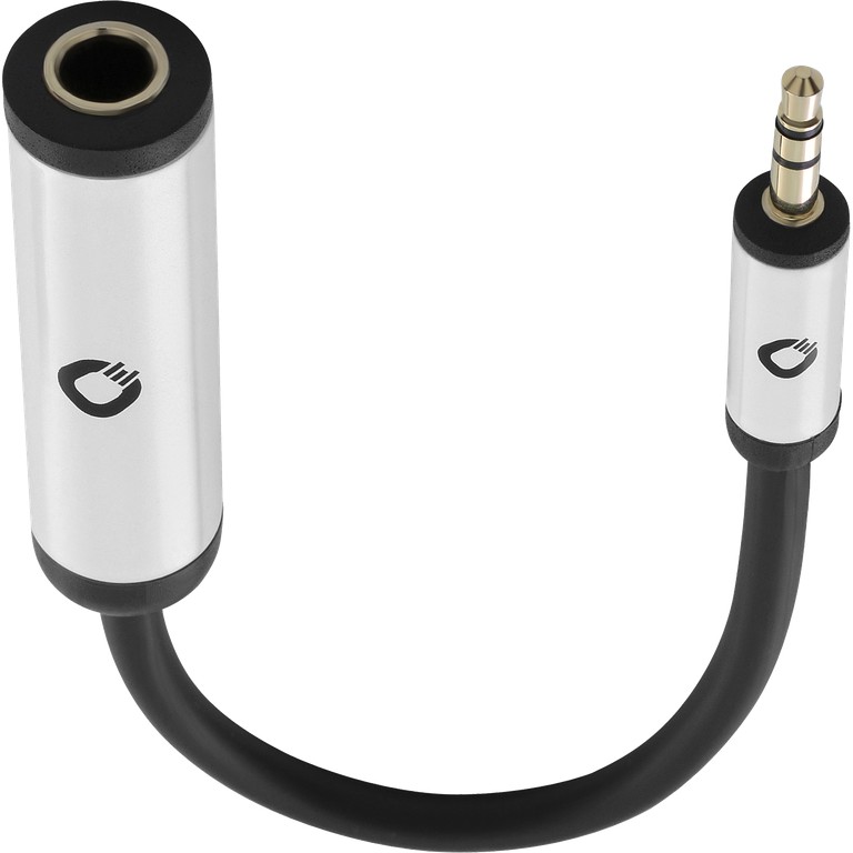 Oehlbach i-Connect AD 63/35 Jack adapter 6.3 mm jack / 3.5 mm jack Black