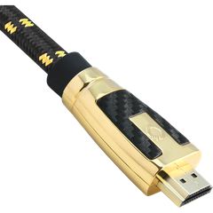 Oehlbach CARB CONNECT ULTRA Καλώδιο HDMI® High End 8K 5 m Black/Gold