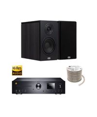 Πακέτο Stereo Hi-Fi με Ενισχυτή Magnat MC 400, Ηχεία HECO Aurora XT 300 Black και Καλώδιο Oehlbach