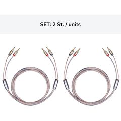 Oehlbach Twin Mix One B Καλώδιο Ηχείων 2 x 3.0 mm² Bananas 5m (2 Τεμάχια)