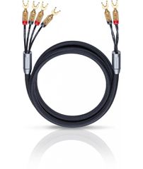 Oehlbach XXL Fusion Four Υψηλής Ποιότητας HPOCC® Καλώδιο Ηχείων για Bi-Wiring με Διχάλες 3m Black