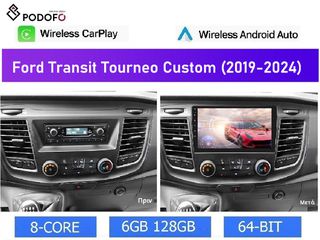 Οθόνη Android 10.1" Ford Transit V363 / Tourneo Custom (2017-2023) 6GB+128GB με GPS & Wireless CarPlay