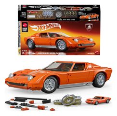 Hot Wheels Premium Mattel Brick Shop Building Set 1/12 Lamborghini Miura P400 SV