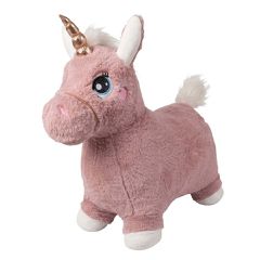 KREA - Hop And Bounce Plush Unicorn, Rose Col. (36-2051) / Toys