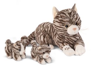 Kiddy - Plush Cat with Kittens (61865)-thumb-2