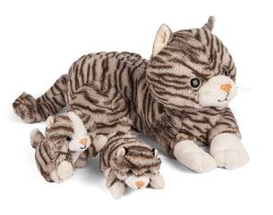 Kiddy - Plush Cat with Kittens (61865)-thumb-3