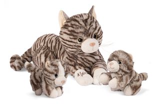 Kiddy - Plush Cat with Kittens (61865) / Toys