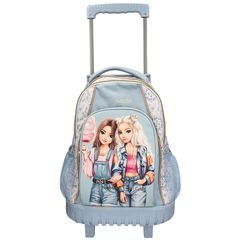 Topmodel - School Backpack Trolley FESTIVAL FUN - Light Blue