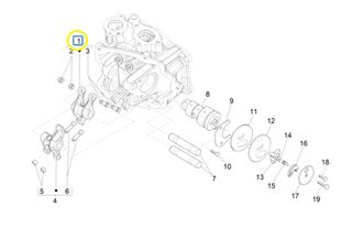 Κοκκοράκι Εισαγωγής Piaggio X9 250 Evolution NOABS E2 2006 4847395
