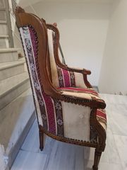 Μπερζερά πολυθρόνα στυλ Λουδοβίκος-thumb-1