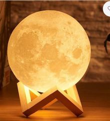 Διακοσμητικό Φωτιστικό Φεγγάρι 3D - Πολύχρωμο