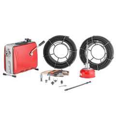 Ηλεκτρικό Αποφρακτικό Μηχάνημα 500W / 1400 RPM Vevor με 45m Σπιράλ & 6 Κεφαλές Κοπής
