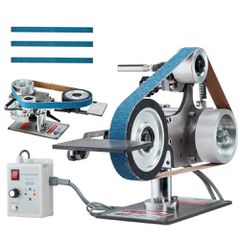 Επαγγελματικός Ταινιολειαντήρας 550W με Μεταβλητή Ταχύτητα (VFD) – Τριβείο Ιμάντα 762×25,4mm για Μαχαιροποιία & Μεταλλουργία (VEVOR)