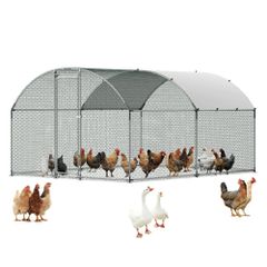 Κοτέτσι Εξωτερικού Χώρου Vevor 3x4x2m – Κλουβί για Κότες, Πάπιες & Κουνέλια με Προστασία UV